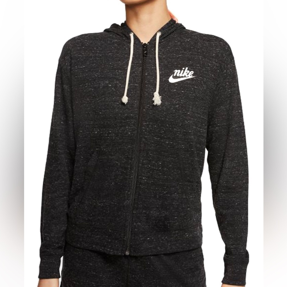 NIKE SPORTSWEAR GYM VINTAGE FULL-ZIP HOODIE WITH POCKETS & LIGHTWEIGHT SIZE S